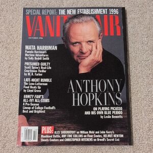 October 1996 Vanity Fair with Anthony Hopkins Cover